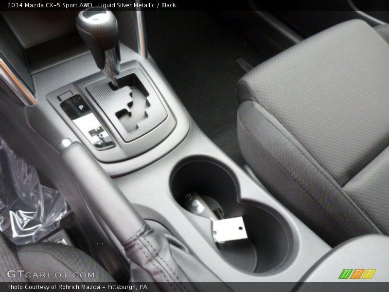 Liquid Silver Metallic / Black 2014 Mazda CX-5 Sport AWD