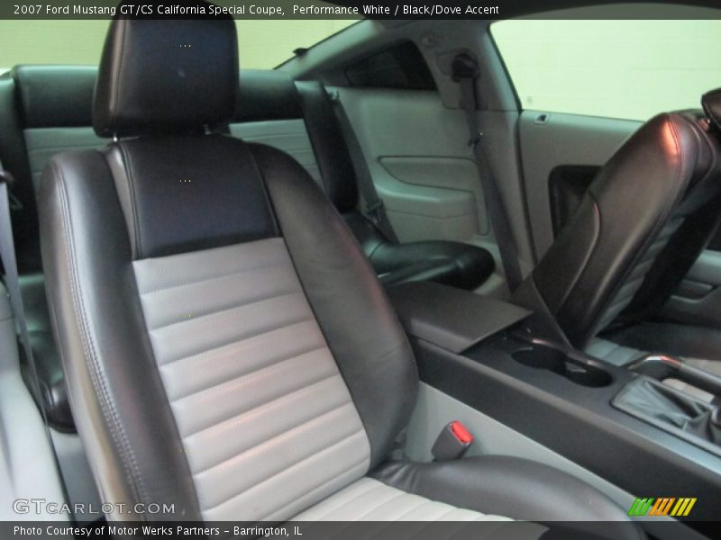 Performance White / Black/Dove Accent 2007 Ford Mustang GT/CS California Special Coupe