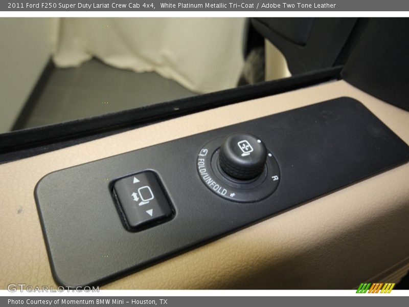 White Platinum Metallic Tri-Coat / Adobe Two Tone Leather 2011 Ford F250 Super Duty Lariat Crew Cab 4x4