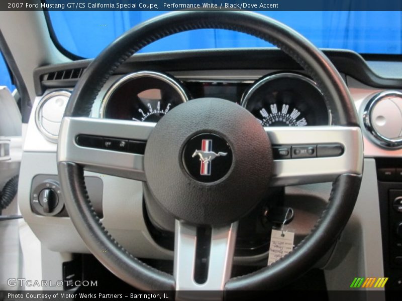 Performance White / Black/Dove Accent 2007 Ford Mustang GT/CS California Special Coupe