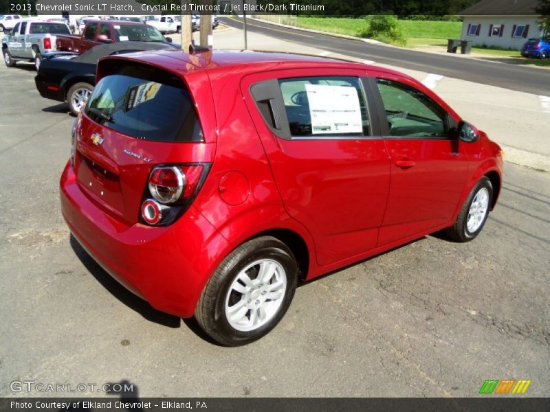 Crystal Red Tintcoat / Jet Black/Dark Titanium 2013 Chevrolet Sonic LT Hatch