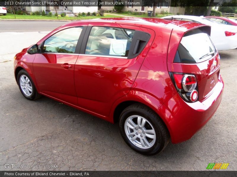 Crystal Red Tintcoat / Jet Black/Dark Titanium 2013 Chevrolet Sonic LT Hatch