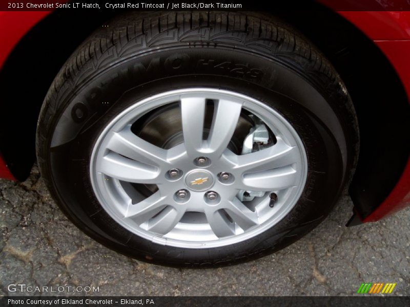 Crystal Red Tintcoat / Jet Black/Dark Titanium 2013 Chevrolet Sonic LT Hatch