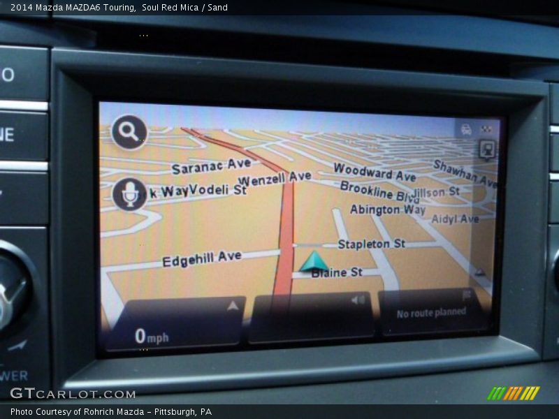 Navigation of 2014 MAZDA6 Touring