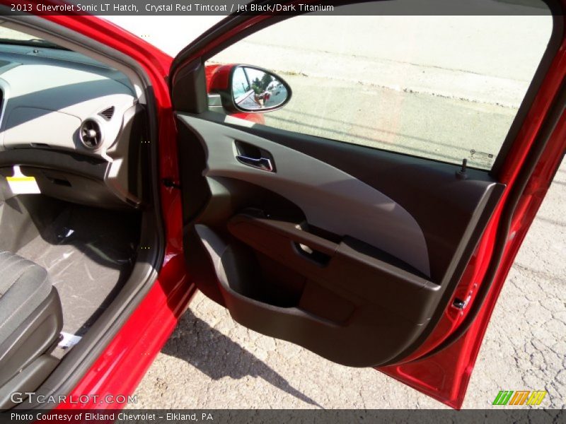 Crystal Red Tintcoat / Jet Black/Dark Titanium 2013 Chevrolet Sonic LT Hatch