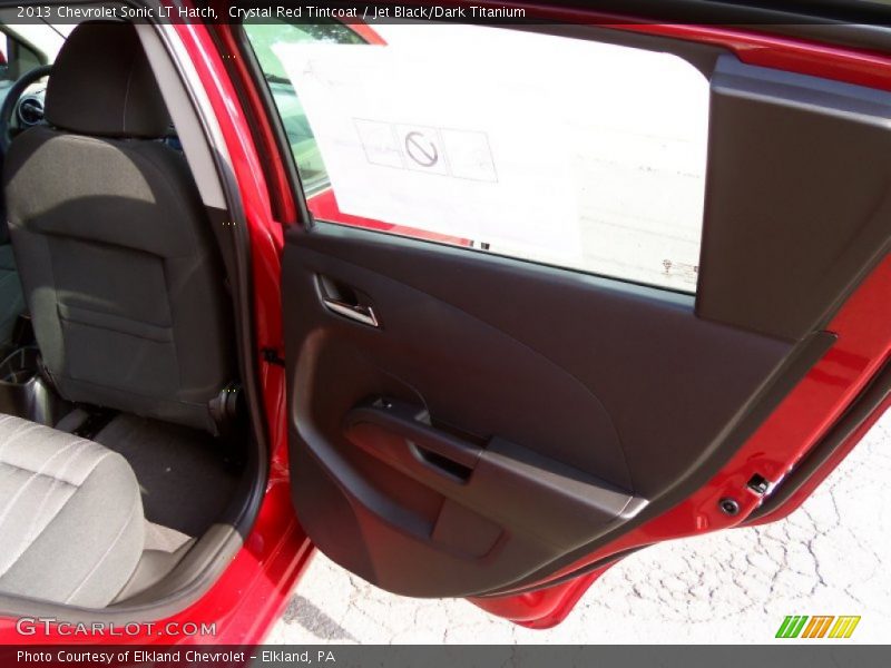 Crystal Red Tintcoat / Jet Black/Dark Titanium 2013 Chevrolet Sonic LT Hatch