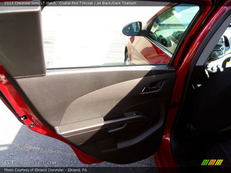 Crystal Red Tintcoat / Jet Black/Dark Titanium 2013 Chevrolet Sonic LT Hatch