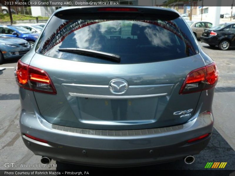 Dolphin Gray Mica / Black 2013 Mazda CX-9 Grand Touring AWD