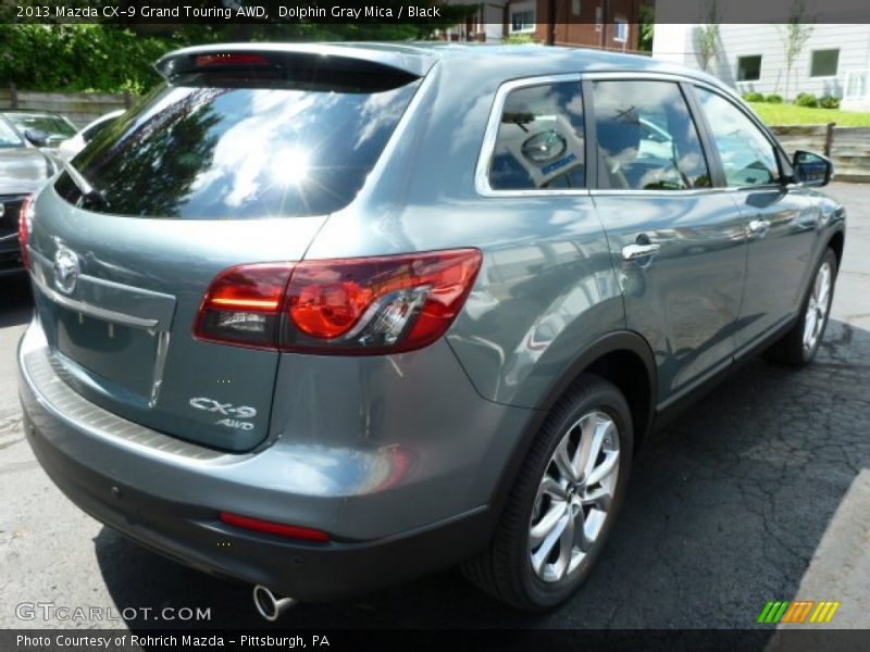 Dolphin Gray Mica / Black 2013 Mazda CX-9 Grand Touring AWD