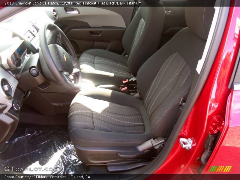 Crystal Red Tintcoat / Jet Black/Dark Titanium 2013 Chevrolet Sonic LT Hatch