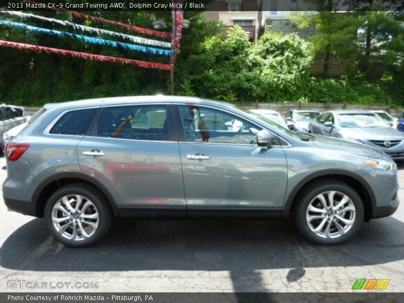 Dolphin Gray Mica / Black 2013 Mazda CX-9 Grand Touring AWD