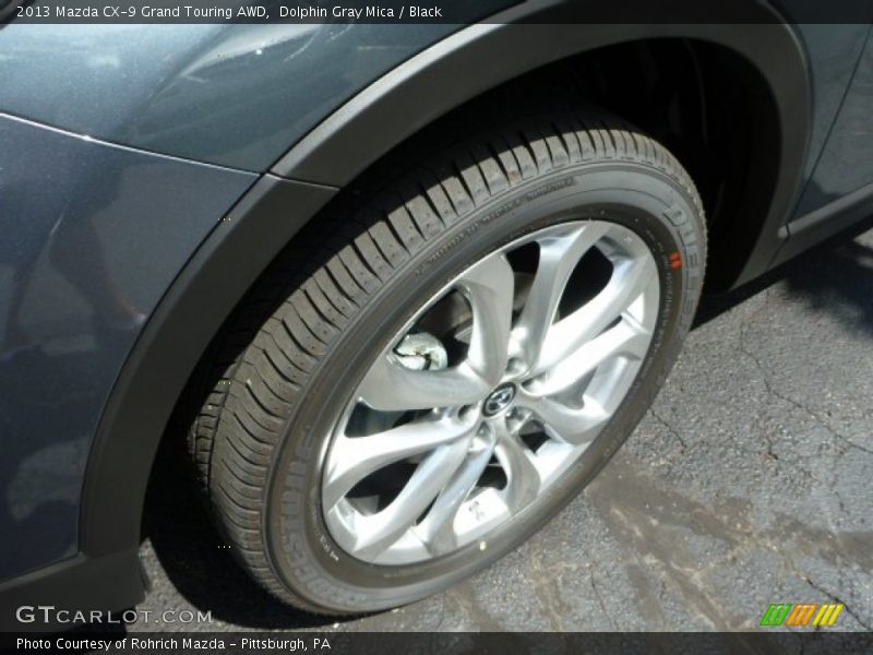 Dolphin Gray Mica / Black 2013 Mazda CX-9 Grand Touring AWD