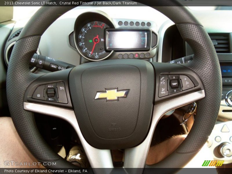 Crystal Red Tintcoat / Jet Black/Dark Titanium 2013 Chevrolet Sonic LT Hatch