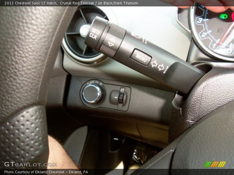 Crystal Red Tintcoat / Jet Black/Dark Titanium 2013 Chevrolet Sonic LT Hatch