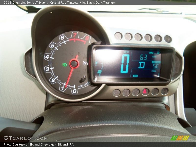 Crystal Red Tintcoat / Jet Black/Dark Titanium 2013 Chevrolet Sonic LT Hatch