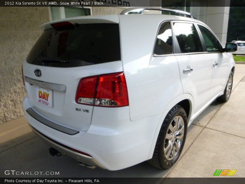 Snow White Pearl / Black 2012 Kia Sorento SX V6 AWD