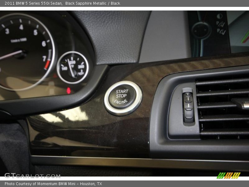 Black Sapphire Metallic / Black 2011 BMW 5 Series 550i Sedan