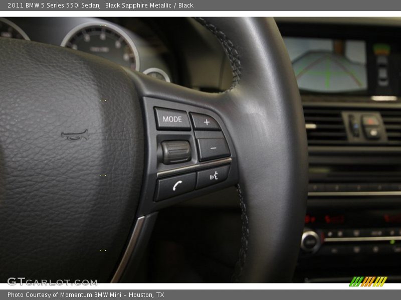 Black Sapphire Metallic / Black 2011 BMW 5 Series 550i Sedan