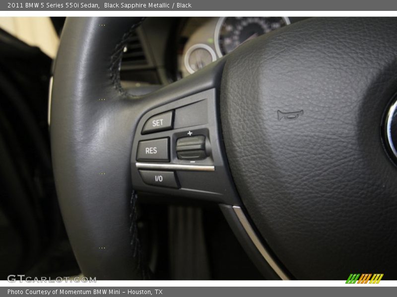 Black Sapphire Metallic / Black 2011 BMW 5 Series 550i Sedan