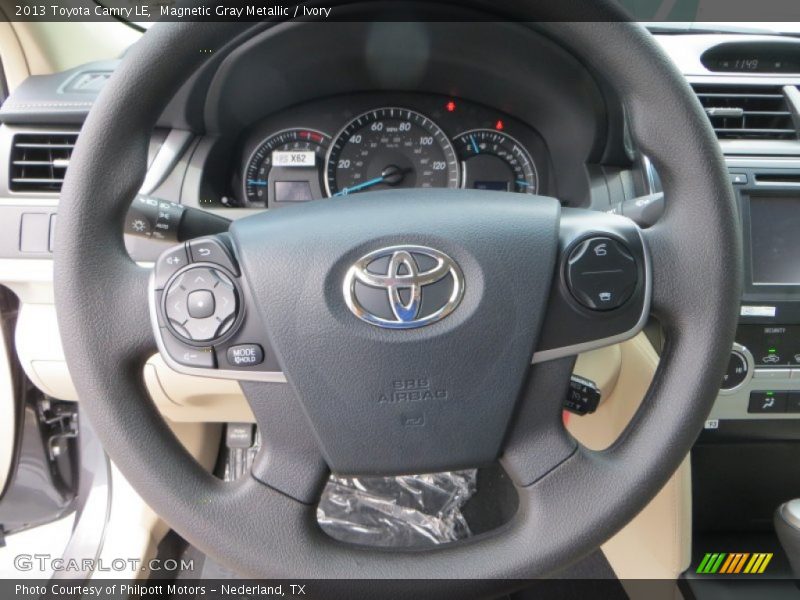 Magnetic Gray Metallic / Ivory 2013 Toyota Camry LE