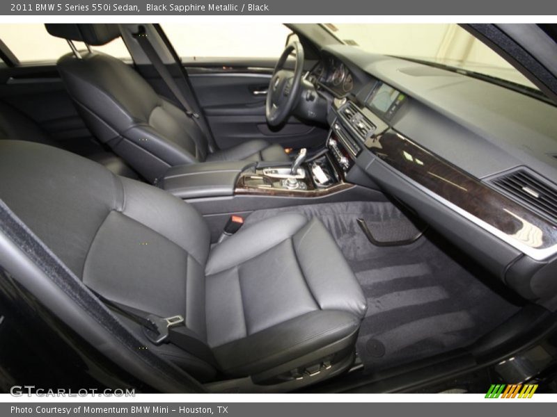 Black Sapphire Metallic / Black 2011 BMW 5 Series 550i Sedan