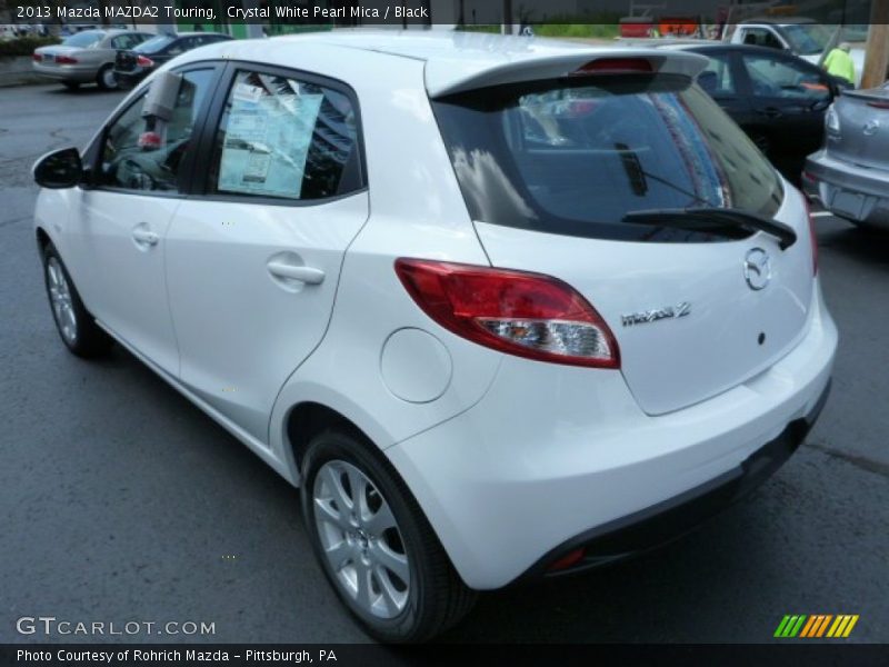 Crystal White Pearl Mica / Black 2013 Mazda MAZDA2 Touring