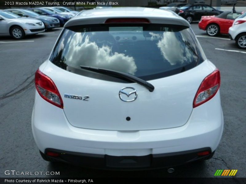 Crystal White Pearl Mica / Black 2013 Mazda MAZDA2 Touring