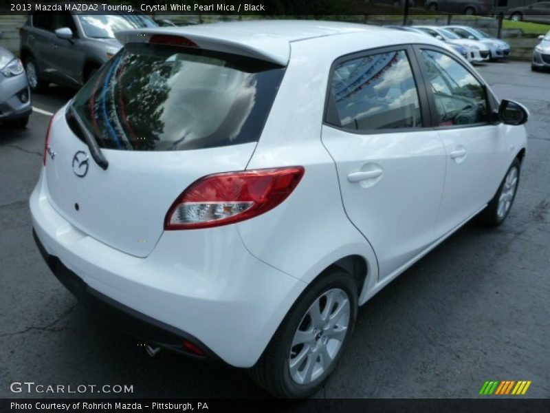 Crystal White Pearl Mica / Black 2013 Mazda MAZDA2 Touring