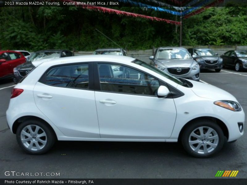 Crystal White Pearl Mica / Black 2013 Mazda MAZDA2 Touring