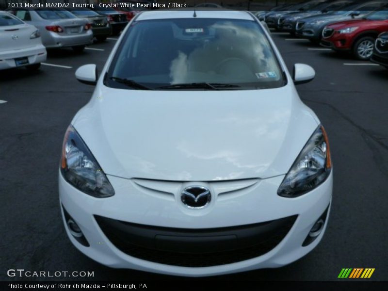 Crystal White Pearl Mica / Black 2013 Mazda MAZDA2 Touring