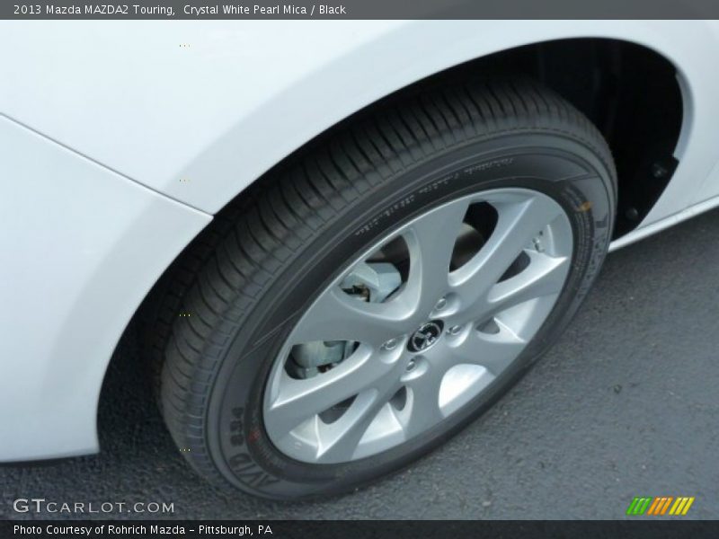 Crystal White Pearl Mica / Black 2013 Mazda MAZDA2 Touring
