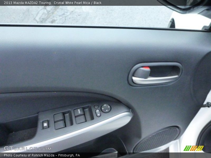 Crystal White Pearl Mica / Black 2013 Mazda MAZDA2 Touring