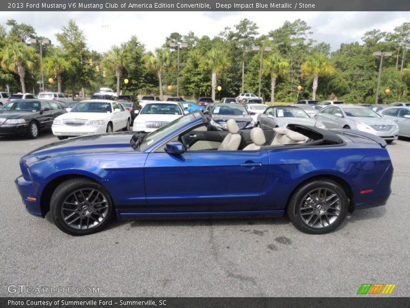  2013 Mustang V6 Mustang Club of America Edition Convertible Deep Impact Blue Metallic