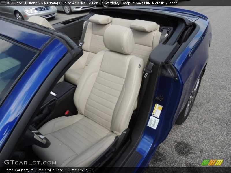 Front Seat of 2013 Mustang V6 Mustang Club of America Edition Convertible