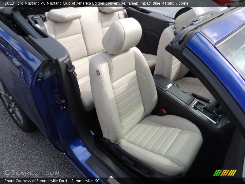 Deep Impact Blue Metallic / Stone 2013 Ford Mustang V6 Mustang Club of America Edition Convertible