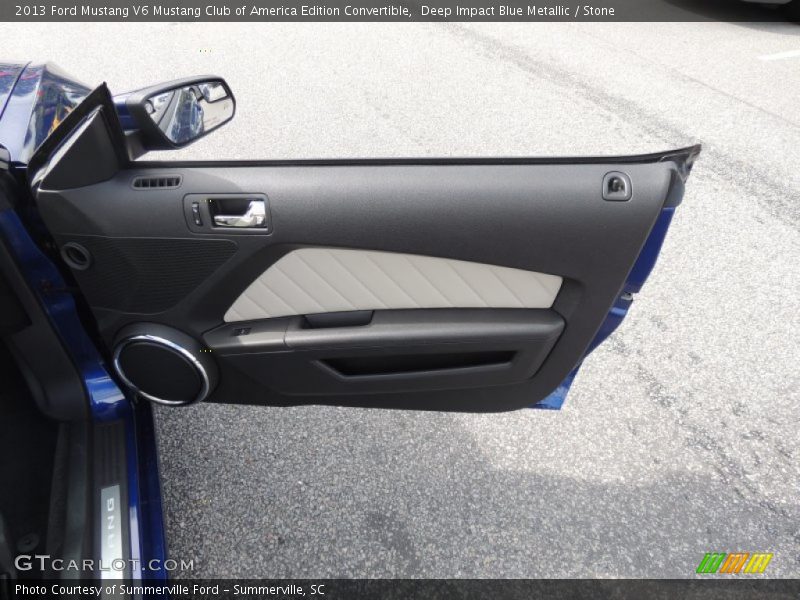 Deep Impact Blue Metallic / Stone 2013 Ford Mustang V6 Mustang Club of America Edition Convertible