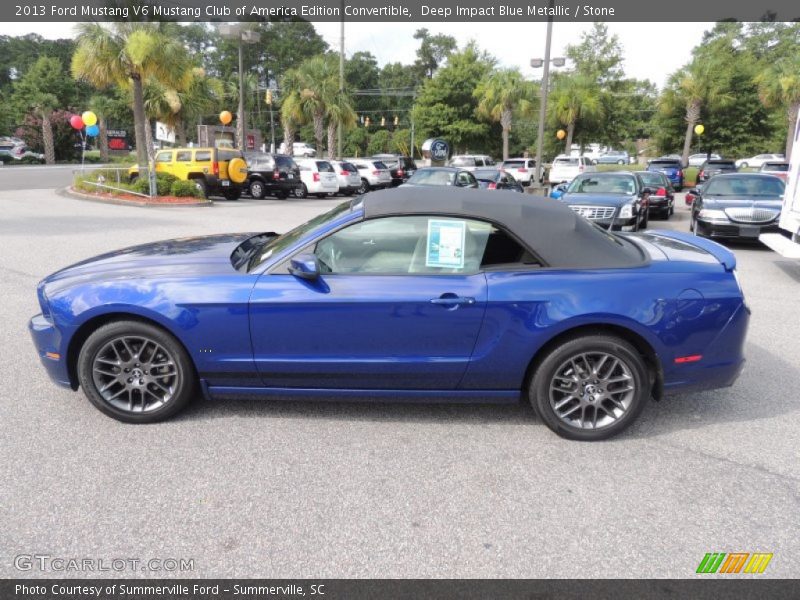  2013 Mustang V6 Mustang Club of America Edition Convertible Deep Impact Blue Metallic