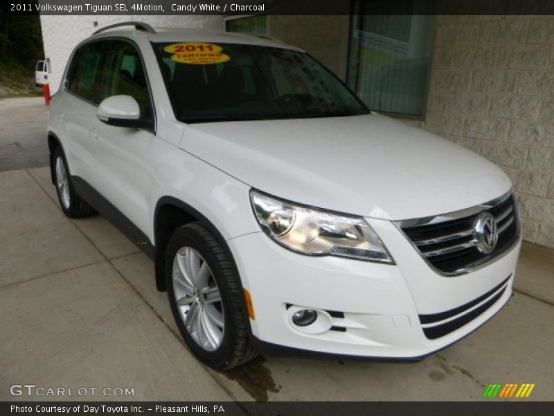 Candy White / Charcoal 2011 Volkswagen Tiguan SEL 4Motion