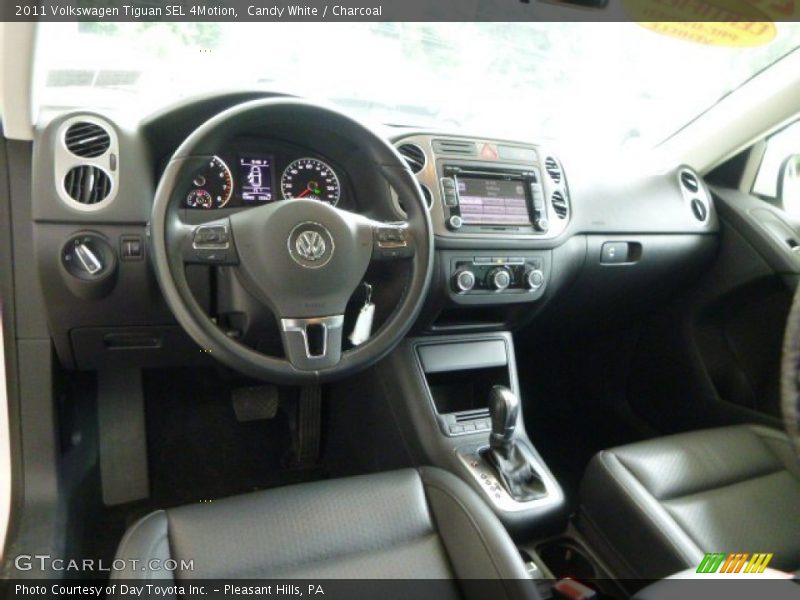 Candy White / Charcoal 2011 Volkswagen Tiguan SEL 4Motion