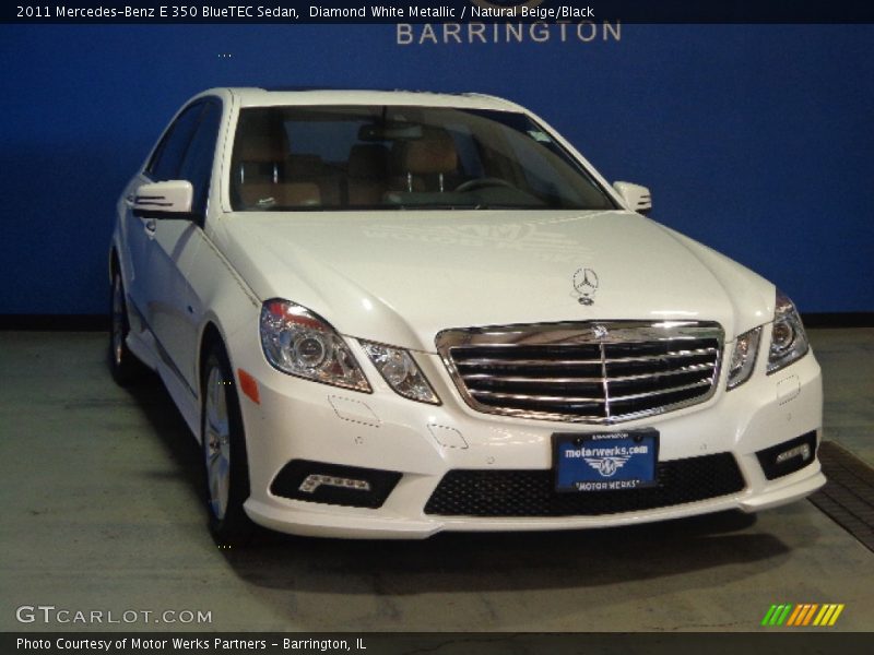 Diamond White Metallic / Natural Beige/Black 2011 Mercedes-Benz E 350 BlueTEC Sedan