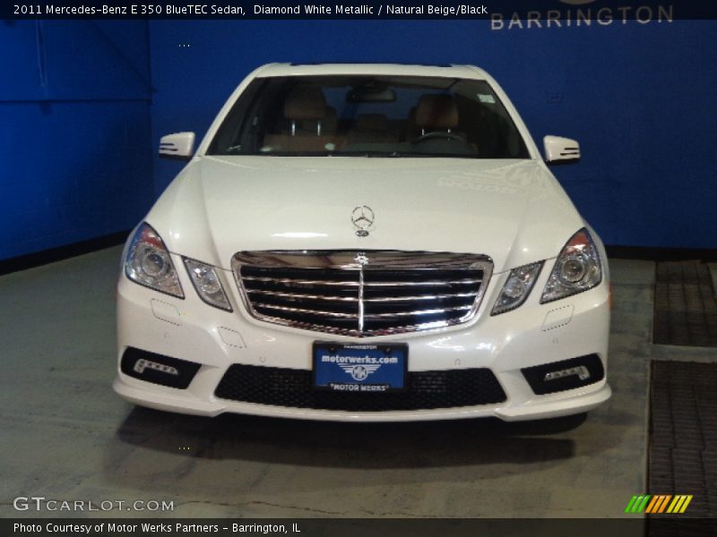 Diamond White Metallic / Natural Beige/Black 2011 Mercedes-Benz E 350 BlueTEC Sedan