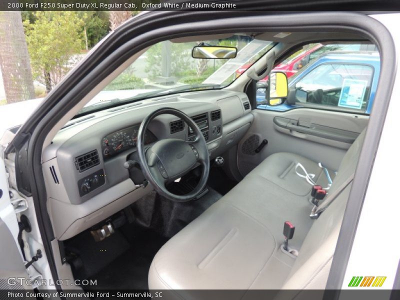 Medium Graphite Interior - 2000 F250 Super Duty XL Regular Cab 