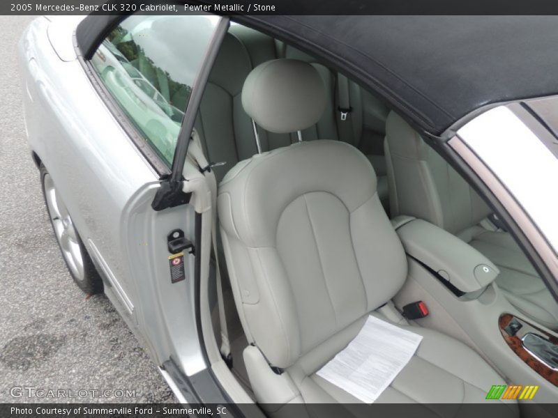 Pewter Metallic / Stone 2005 Mercedes-Benz CLK 320 Cabriolet