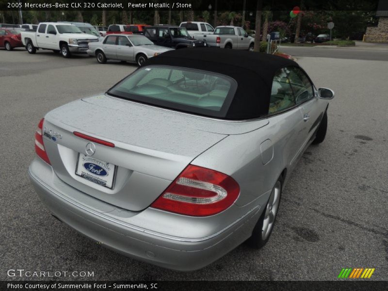 Pewter Metallic / Stone 2005 Mercedes-Benz CLK 320 Cabriolet