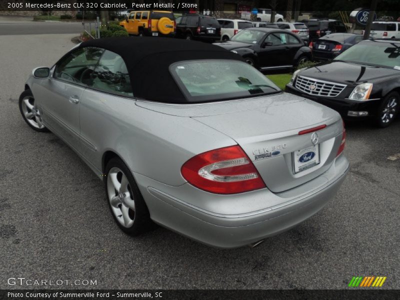 Pewter Metallic / Stone 2005 Mercedes-Benz CLK 320 Cabriolet