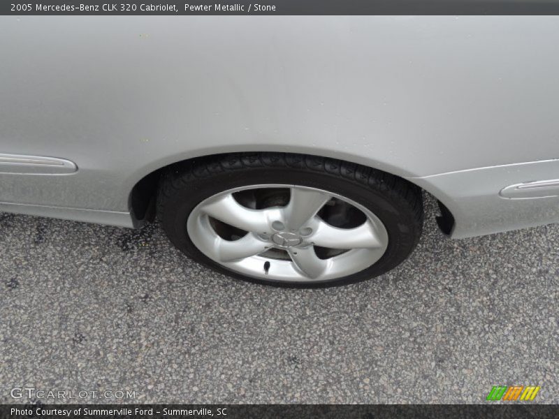 Pewter Metallic / Stone 2005 Mercedes-Benz CLK 320 Cabriolet
