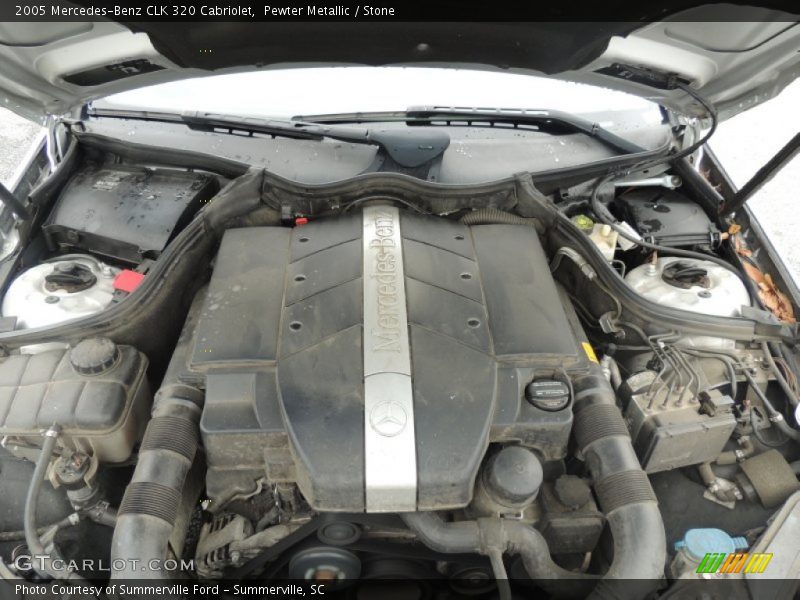 Pewter Metallic / Stone 2005 Mercedes-Benz CLK 320 Cabriolet