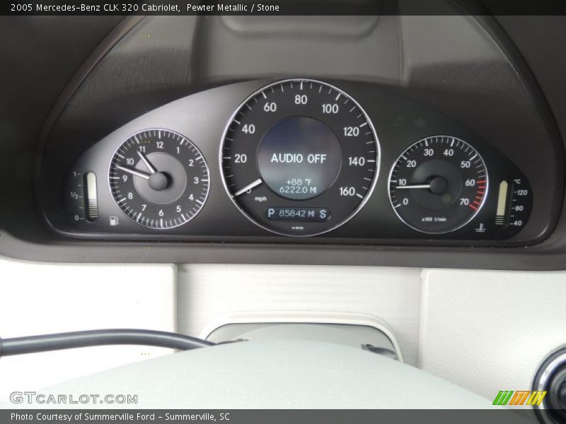 Pewter Metallic / Stone 2005 Mercedes-Benz CLK 320 Cabriolet