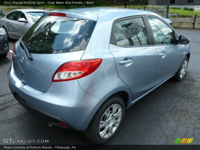 Clear Water Blue Metallic / Black 2013 Mazda MAZDA2 Sport