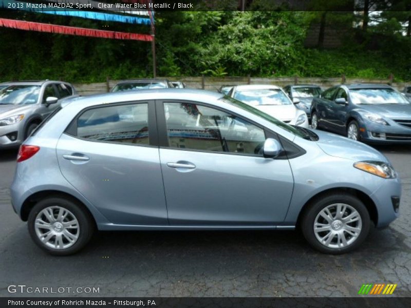 Clear Water Blue Metallic / Black 2013 Mazda MAZDA2 Sport